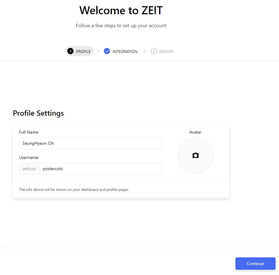 set profile