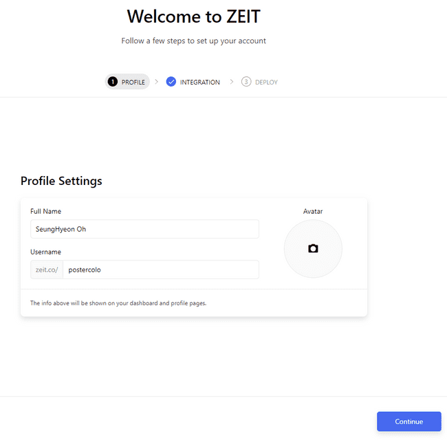 set profile